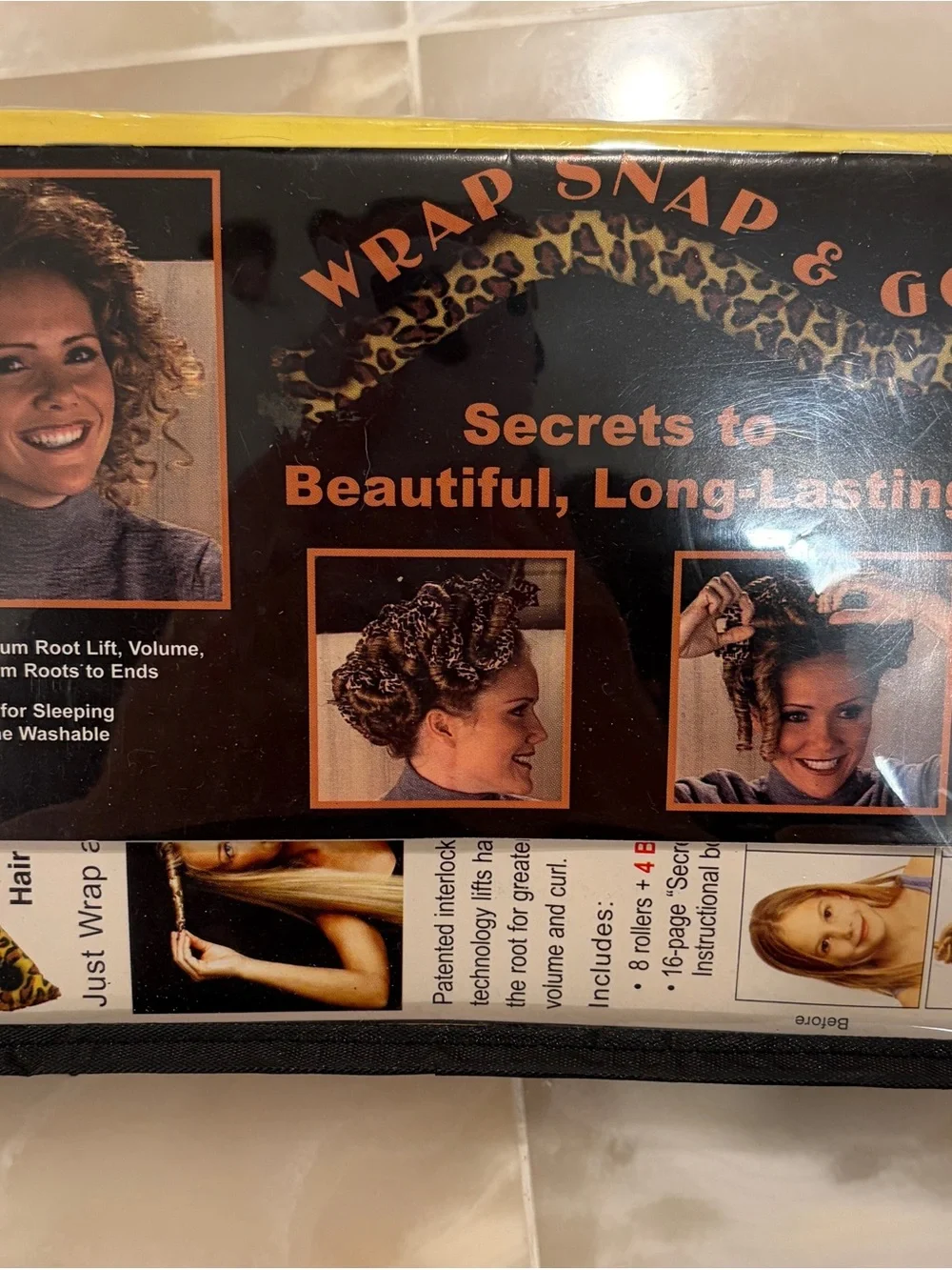 Snap & Go Leopard Print Hair Rollers